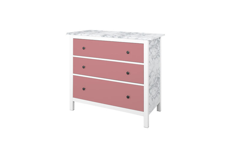 Ikea-Hemnes-Kommode gestaltet in der d-c-fix Kreativ-Kit Variante 2.