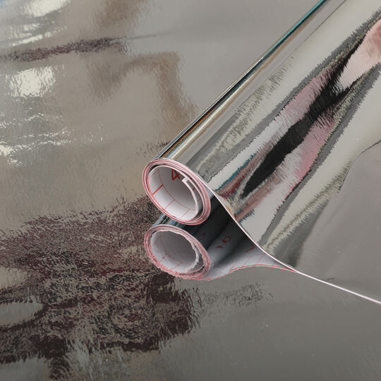 Klebefolie Metallic Hochglanz silber