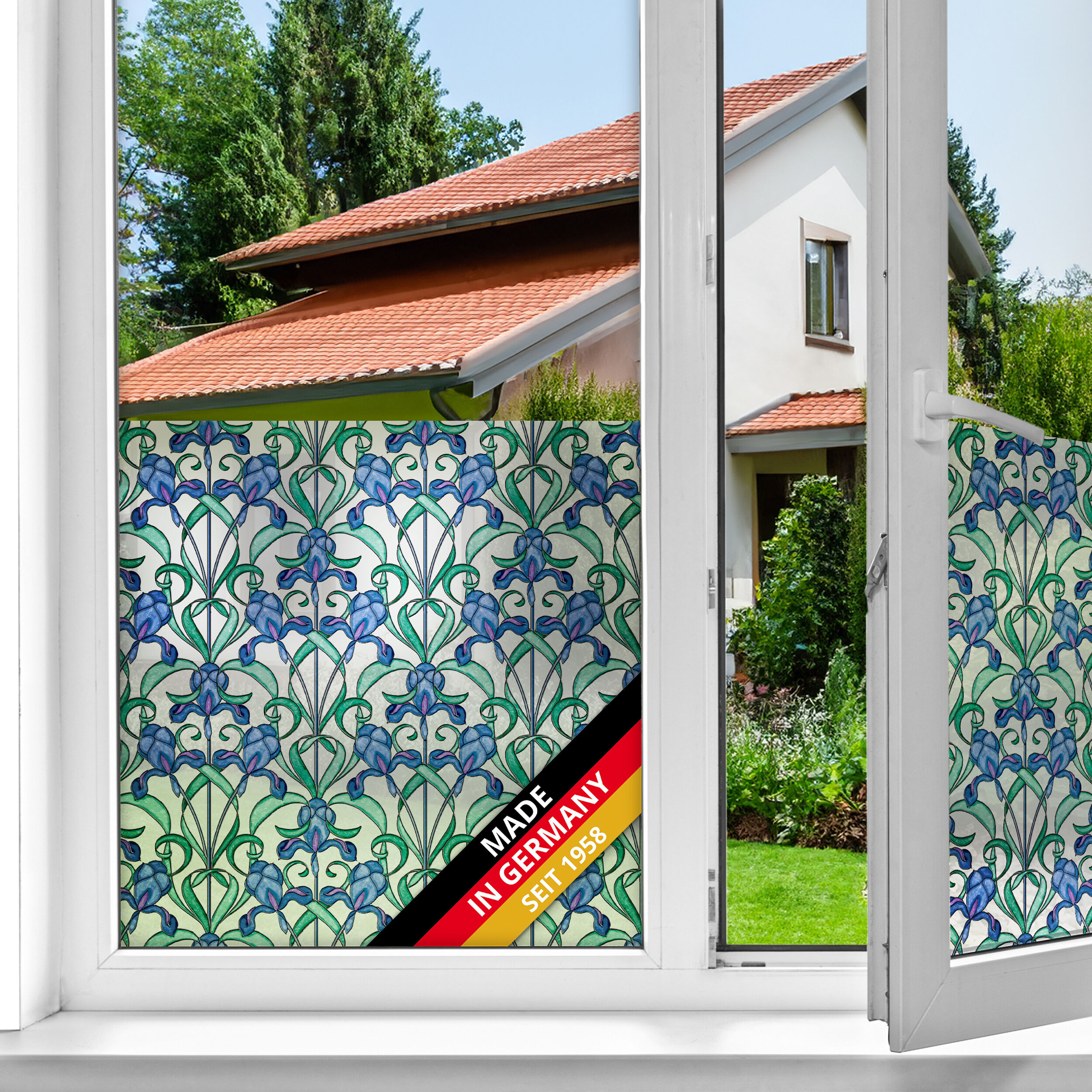 Fablon Barcelona Fensterfolie – Selbstklebend, 67,5 Cm X 2 M Rolle, Als Sichtschutz & Dekoration