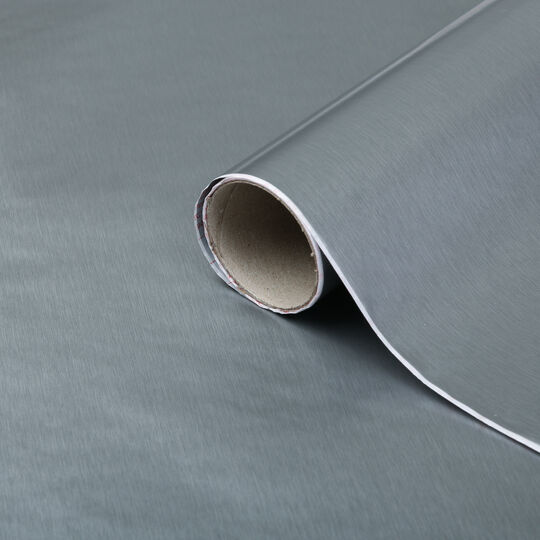 Klebefolie Metallic brush silber