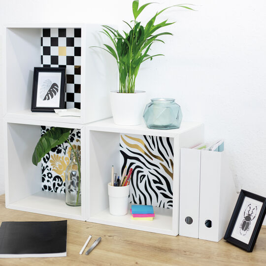 Klebefolie Monza schwarz-weiß image number null