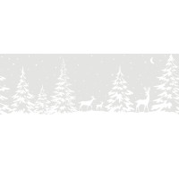 Static Window Border White Forest 