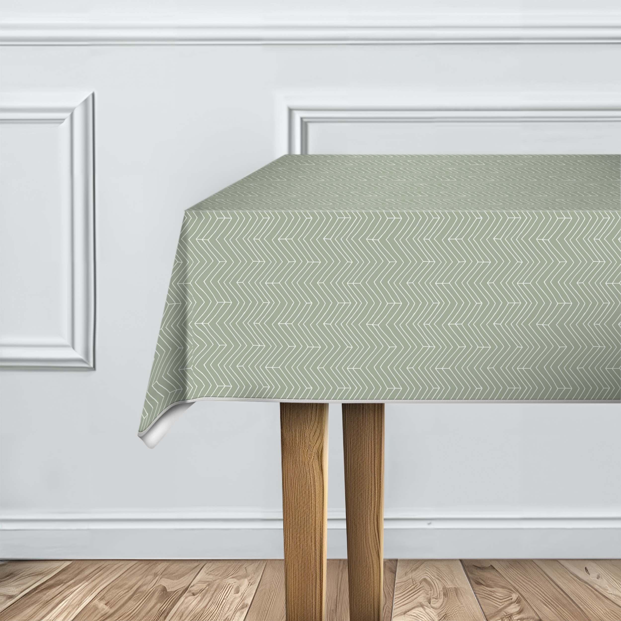 d-c-fix Tischdecke Monte Carlo Sabila sage green - /sage green - Gr. 1,50 m rund