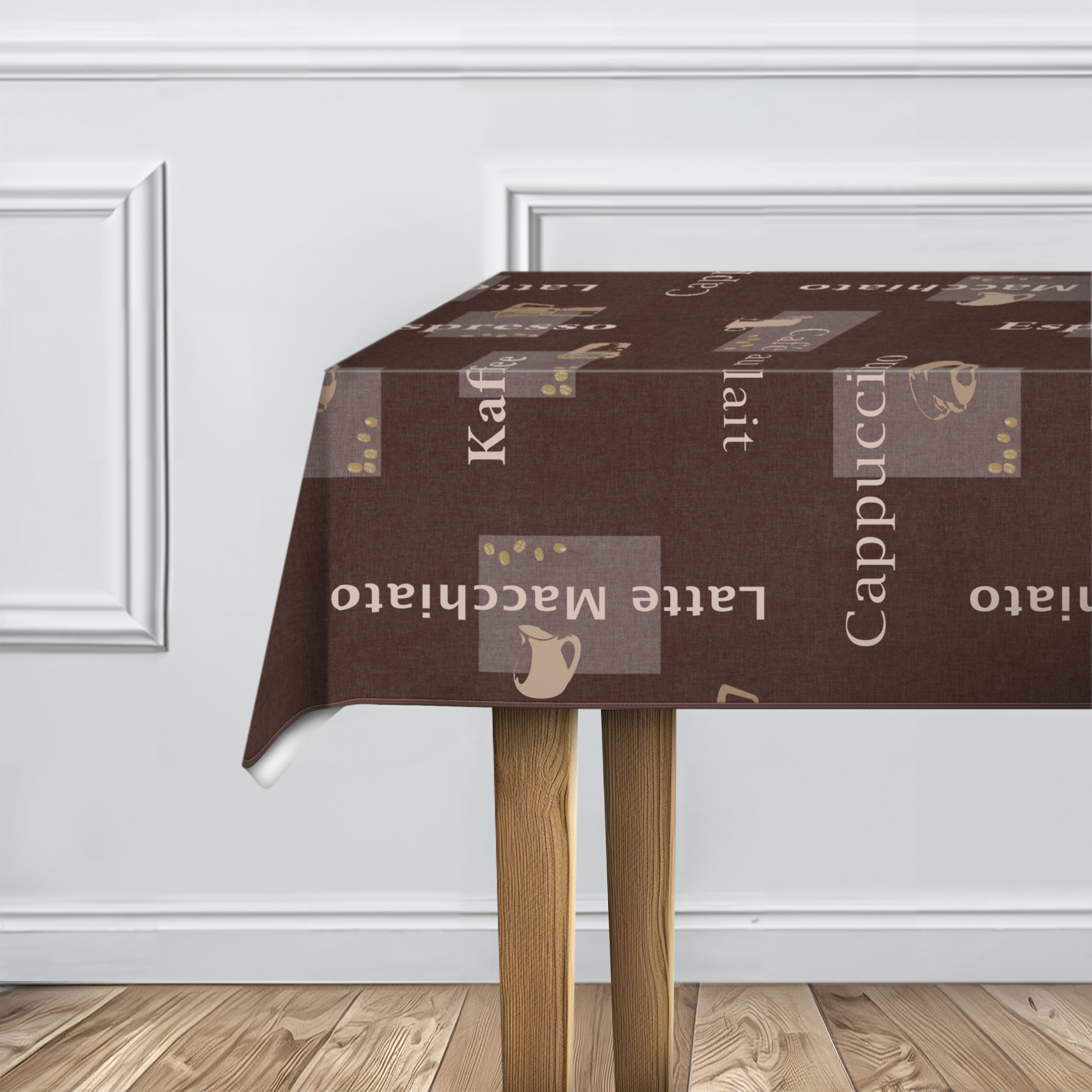 d-c-fix Tischdecke Manhattan Cappuccino schoko - Gr. 1,10 m x 1,40 m