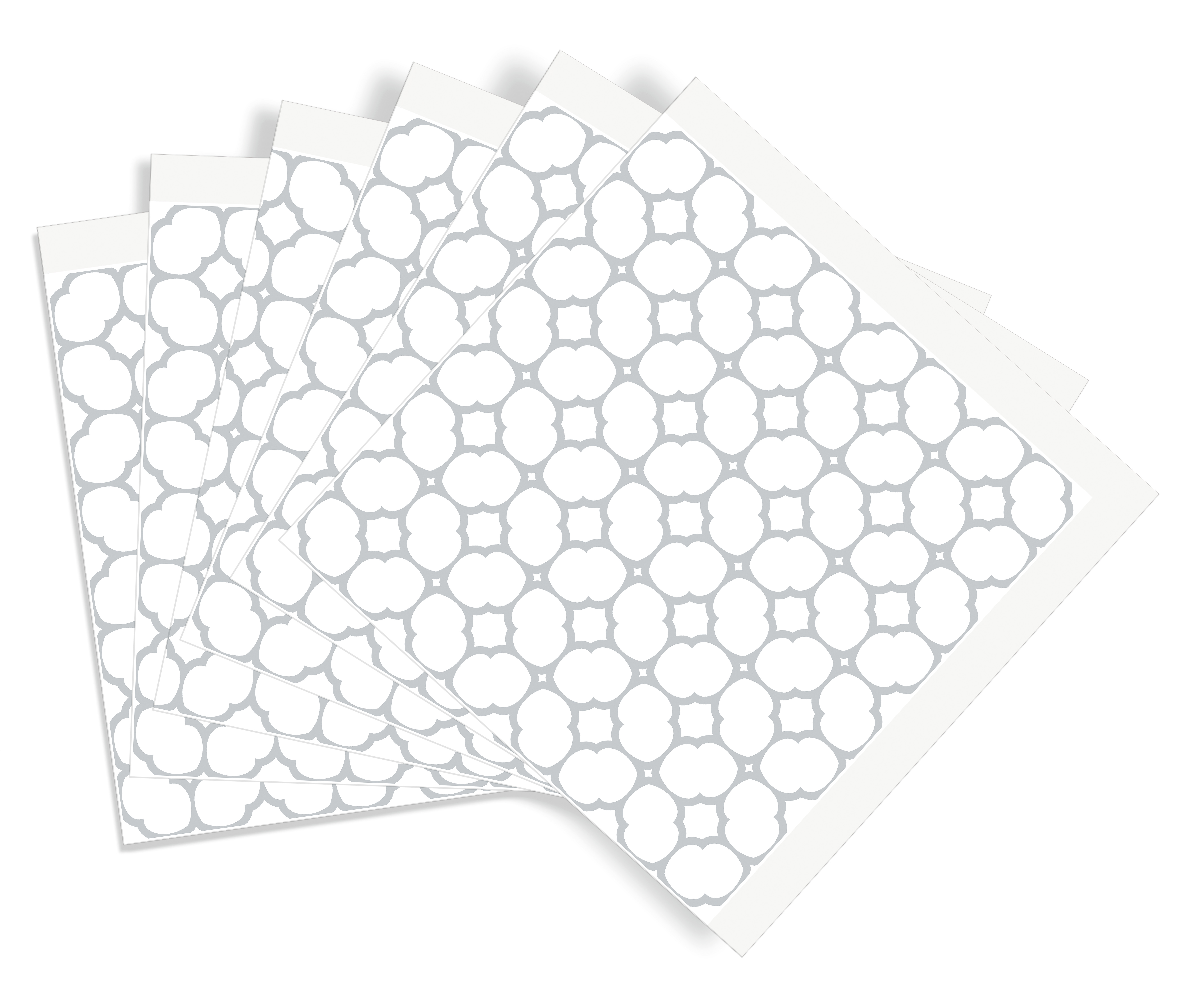 d-c-fix selbstklebende Wandfliesen Wall Tiles Bloomy Grid (6er Set)