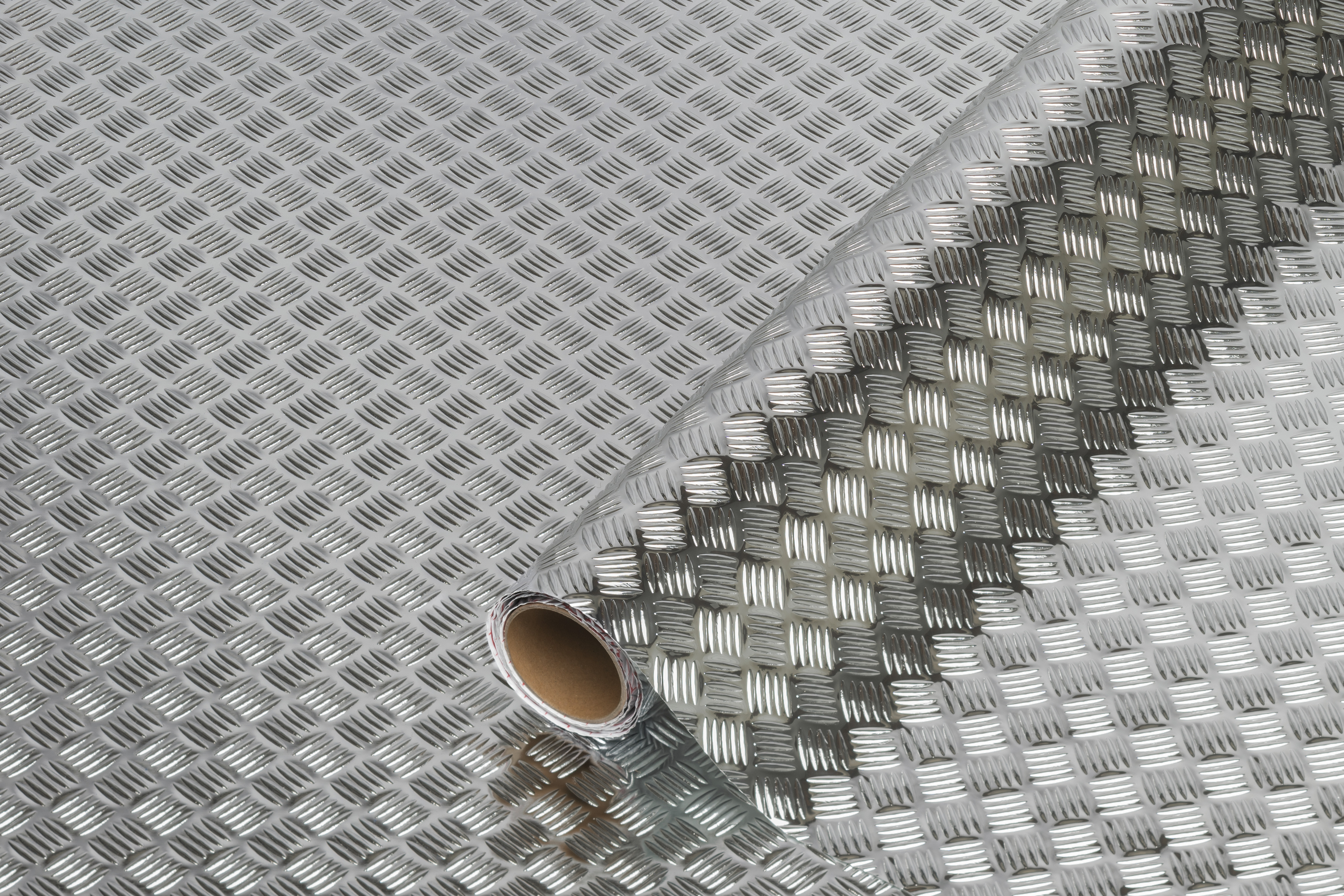 d-c-fix Klebefolie Metallic Riffelblech hochglanz silber 45 cm x 1,5 m