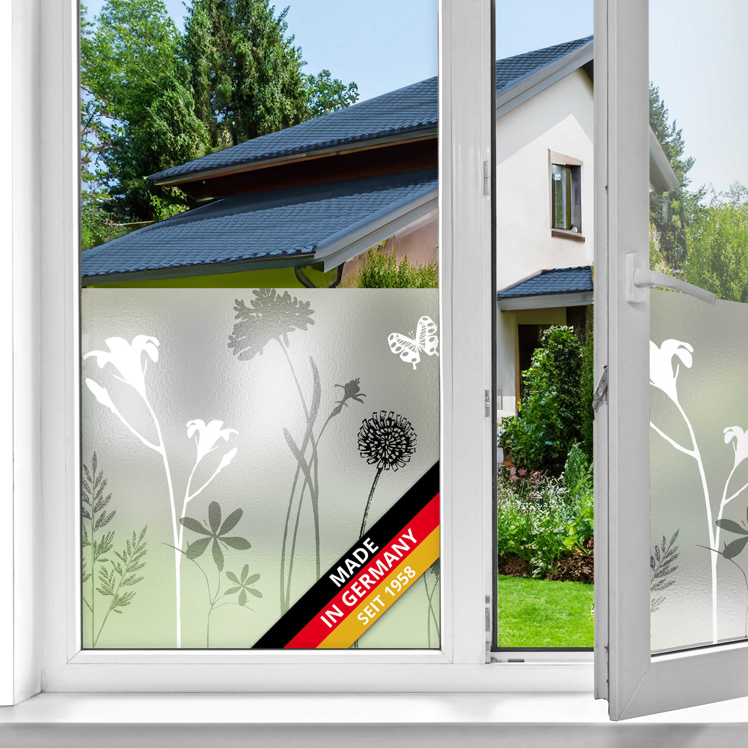 d-c-fix Fensterfolie static PREMIUM Blossom - Gr. 45 cm x 15 m