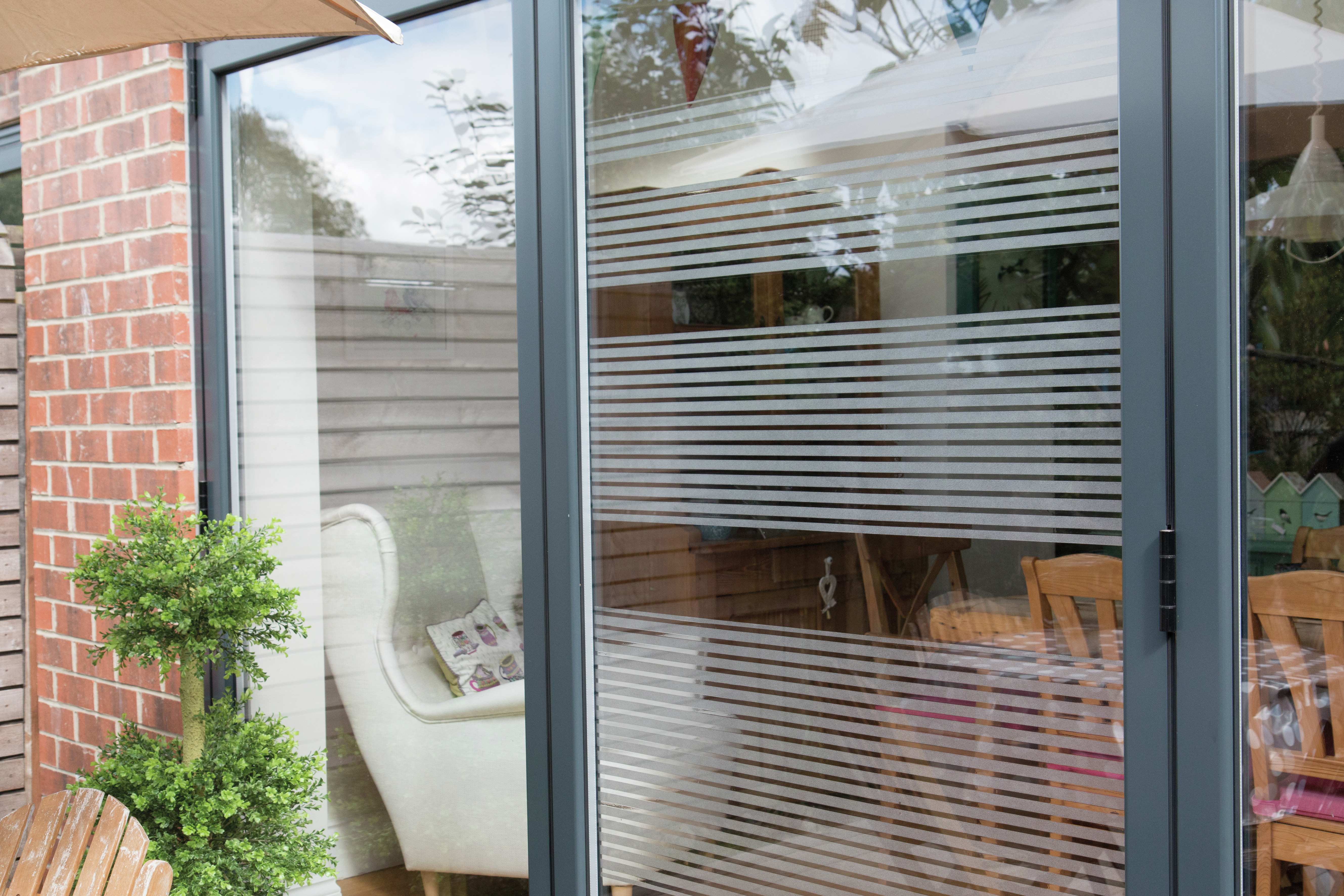 d-c-fix Fensterfolie static window stripes Clarity - Gr. 45 cm x 2 m